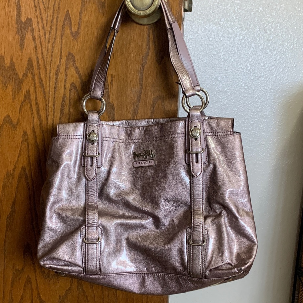 Coach Shimmering Rose Shoulder Bag